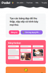 Padlet-cho phép người dùng chia sẻ, trình bày về một ý tưởng, chủ đề nào đó.