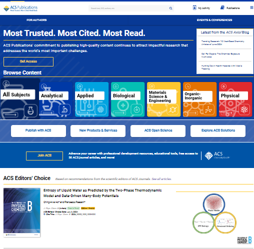 Tạp chí điện tử ACS (chủ đề về hóa học)